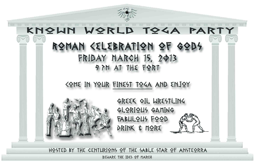 Gulf Wars 2013 Known Worl Toga Party