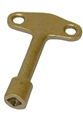 1/4 x 3"  Brass Furnace Key   
