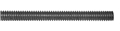 1/2-13T x 6' All Threaded Steel Hanger Rod