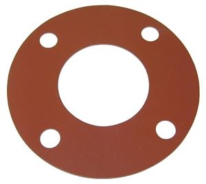3&quot; Flange Gasket, Full Face, Red Rubber