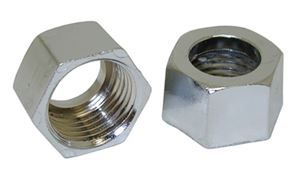 1/2 x 9/16 CP Slip Joint Nuts - 250 Pack