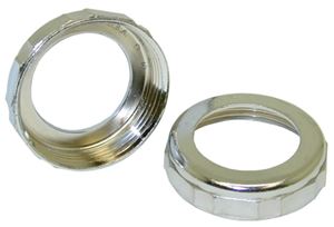 2 x 2 CP BR Slip Joint Nuts - 25 Pack