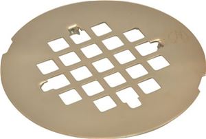 SS Shower Drain Grid, Snap-In