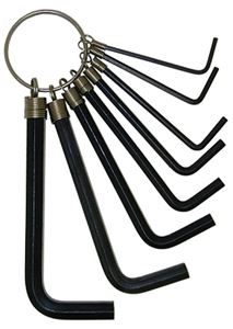 8 Pc Hex Wrench Set 1/4 - 1/16