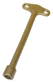 1/4 x 6"  Brass Furnace Key   