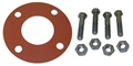 2" Flange Gasket Kit, Full Face, Red Rubber