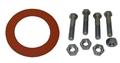 2" Flange Gasket Kit, Ring, Red Rubber