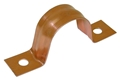 Copper Plated 2 Hole Pipe Straps