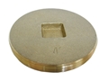 3-1/2" Brass Countersunk Plug 