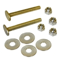 1/4x2-1/4 BR Bolt, 4 Nut,4Wshr