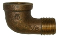 3/8" Brass 90 deg Street Elbow LF