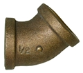 1/2" Brass 45 deg Elbow LF