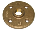 3/4" Brass Flange LF