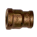 1/2x3/8 Brass Reducer Coupling LF