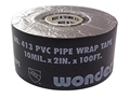 2"x100ft UPC Blk PipeWrap,10ml