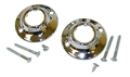 CP Shower Rod Flanges w/Screws