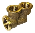 Brass Twin Elbow