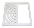 Half Top Grate, PVC, 3/4"Thick