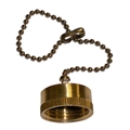 3/4" FHT BR Hose Cap w/Chain       