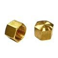 1/2" od Brass Compression Cap, LF