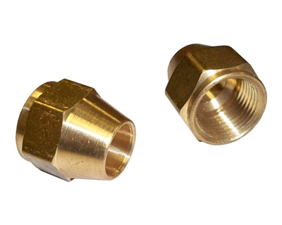 1/2 OD Brass Flare Nuts