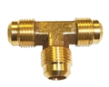 5/8" od Brass Flare Tee