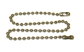 15" NP `B` #10 Bead Chain     