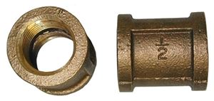 1/2&quot; Brass Coupling, Lead Free
