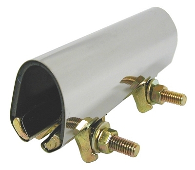 1-1/4 x 6 Pipe Repair Clamp,SS