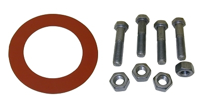 2" Flange Gasket Kit, Ring, Red Rubber