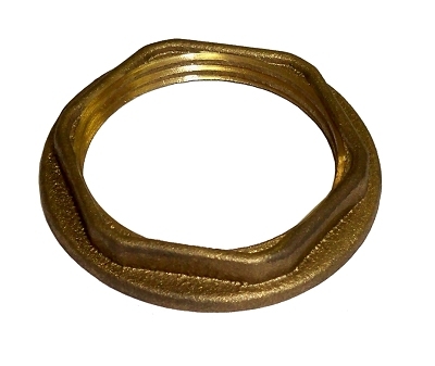 1-1/4" x 1-1/4"  Brass Locknut