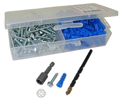 Screw Anchor Kit w/Bit & Drivr