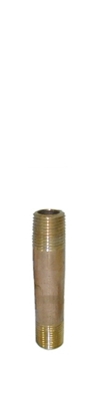 3/8"  x 2"    Red Brass Nipple LF