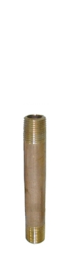 3/8"  x 2-1/2 Red Brass Nipple LF