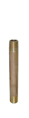 1/4"  x 3"    Red Brass Nipple LF