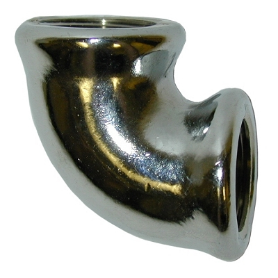 3/8" CP Brass 90 deg Elbow LF