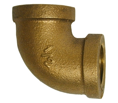 1/2"    Brass 90 deg Elbow LF