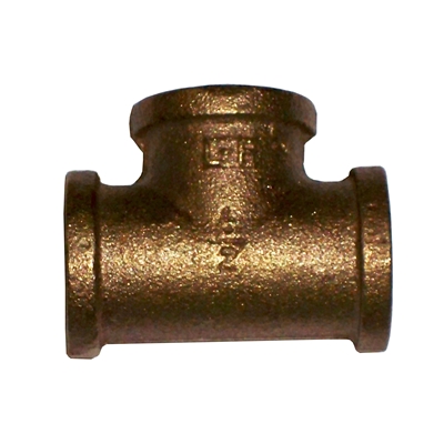 1/2" Brass Tee, Lead Free