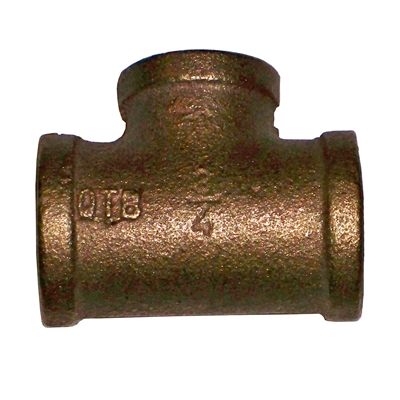 3/4 x 3/4 x 1/2 BR Reducng Tee LF