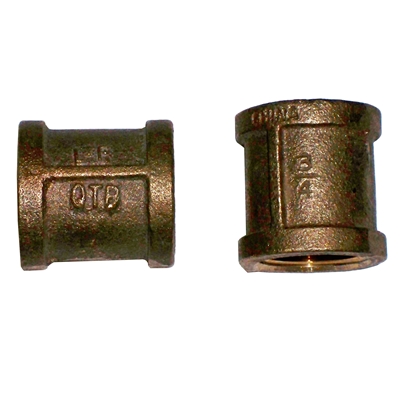 3/4" Brass Coupling, Lead Free