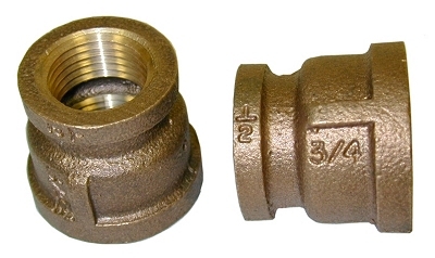 3/4x1/2 Brass Reducer Coupling LF