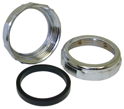 1-1/2 x 1-1/2 CP BR SJ Nuts w/Washers - 12 Pack