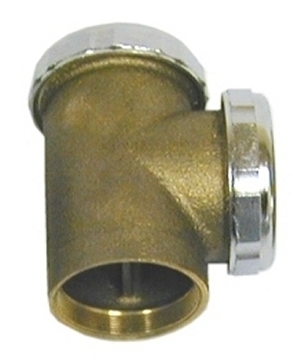 1-1/2" Brass Waste Tee        
