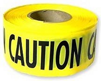 CAUTION Tape, 3"x1000', 3mil  