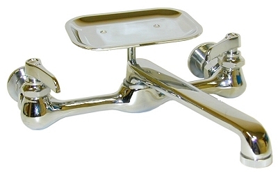 Wall Sink Faucet,  8" Spout LF