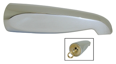 8.5" CP BR 1/2" IP 1pc Tub Spout RC
