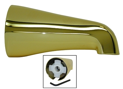 1/2 CWT Pol BR Tub Spout    RC