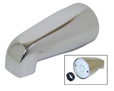 3/4 IP CP DC Spout w/1/2 Bushg