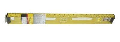 24" Ruled Alum. Level, 4 vials