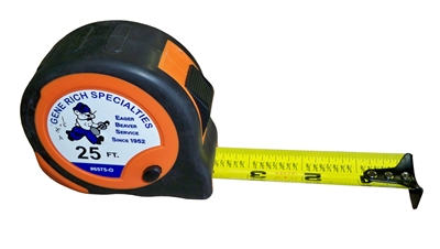 1x25' Tape Measure,Orange     